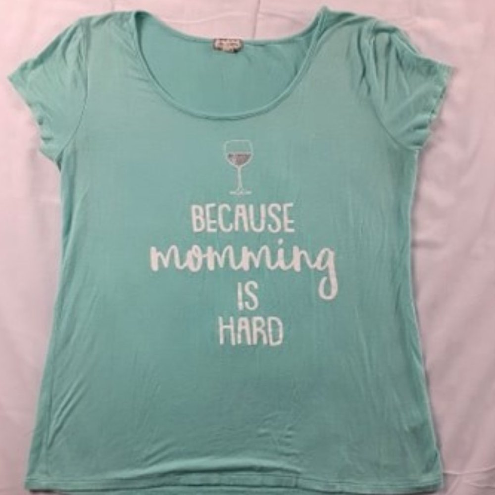 Teal Mom Top
